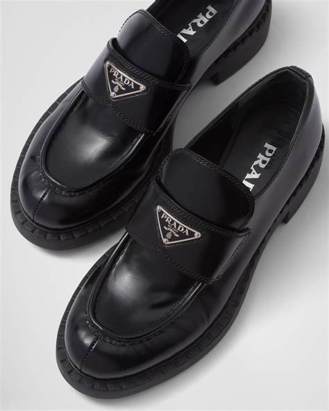 prada platorm loafers|Prada driving loafers women's.